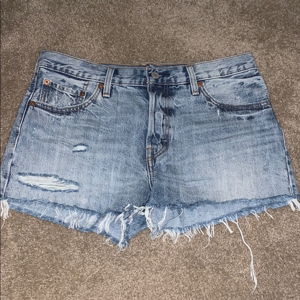 Light Wash Jean Shorts